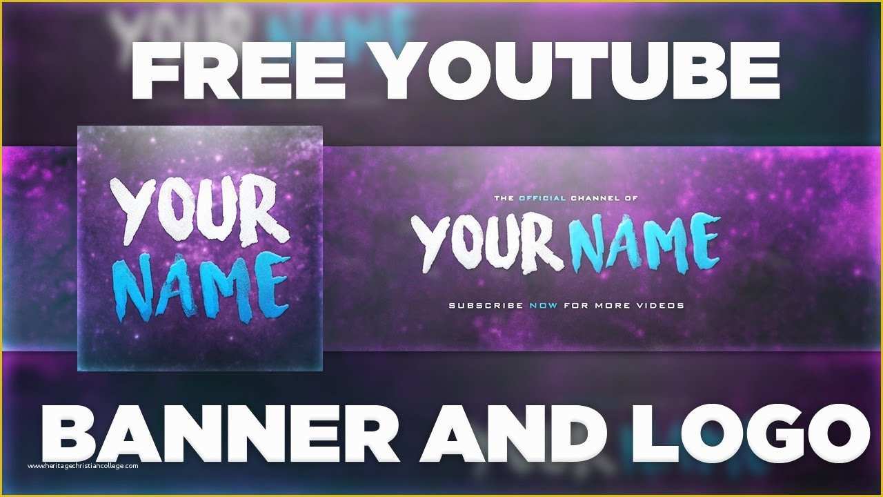 Free Youtube Banner Templates Download Of Space Banner Template Logo Shop Psd