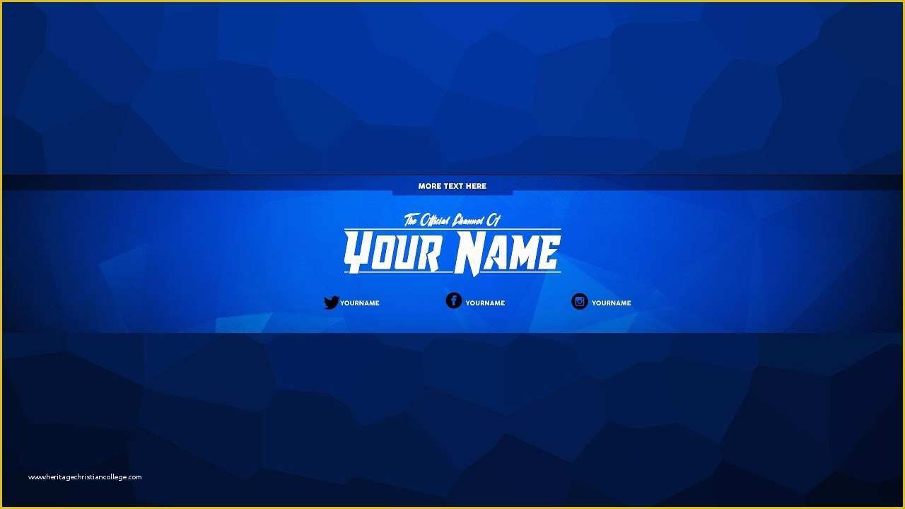Free Youtube Channel Banner Template Of Luxury Youtube Channel Banner ...