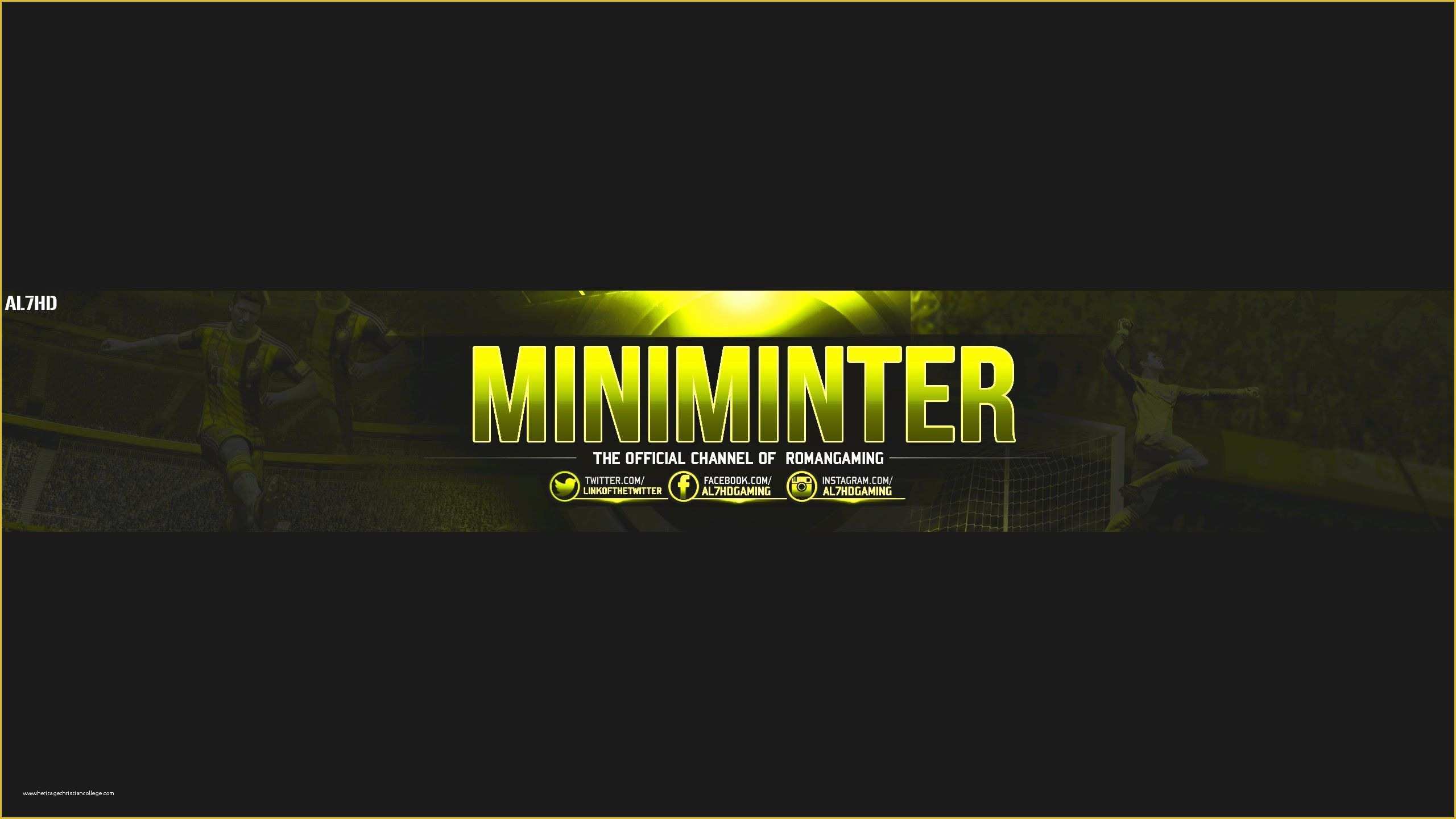 Youtube Banner Template Gaming