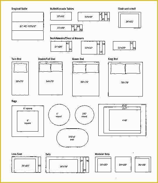 Free Printable Furniture Templates 1 4 Scale