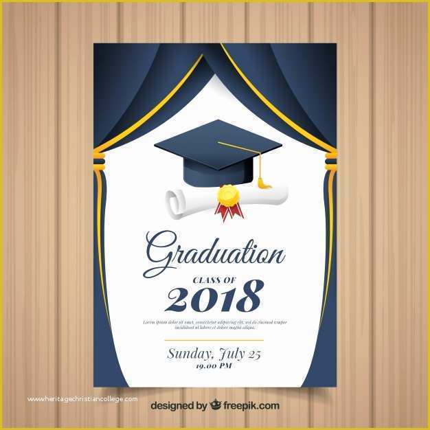 Graduation Invitation Card Template Free Download Of 40 Free Graduation Invitation Templates