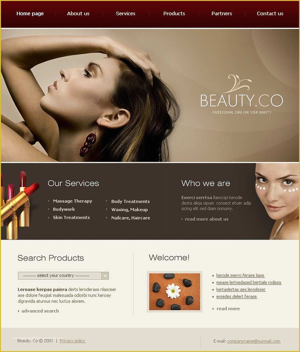 Hair Stylist Website Template