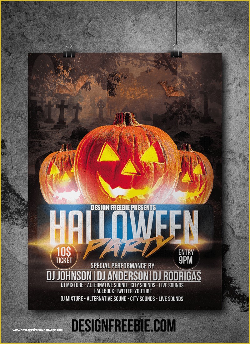 Halloween Flyer Template Free Of Free Printable Halloween Flyer Background Templates for