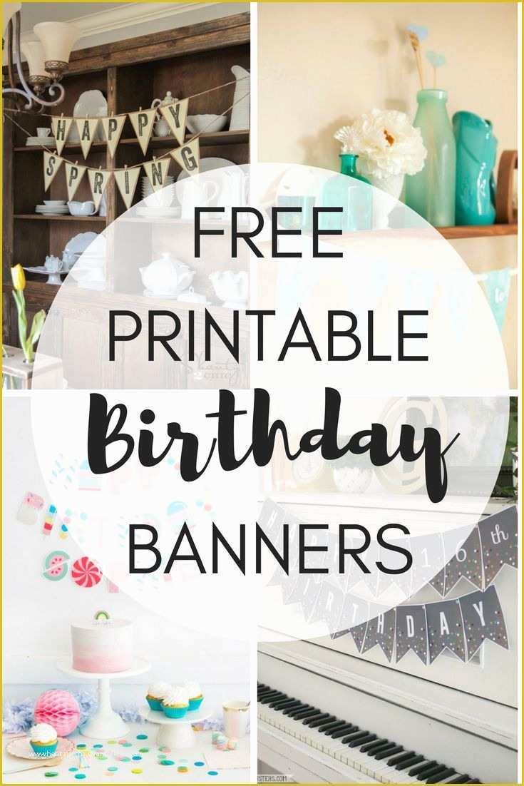 Happy Birthday Banner Template Free Of 16 Best Free Printables Images On Pinterest