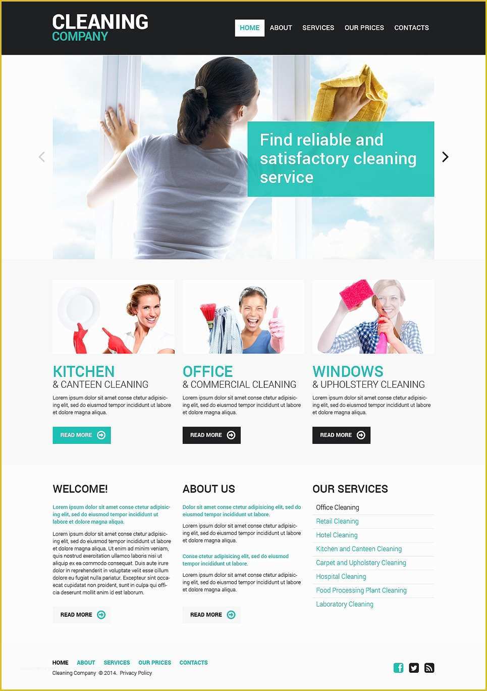 Housekeeping Website Templates Free Download Of Clean Website Design 