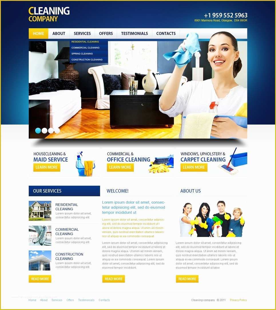 Housekeeping Website Templates Free Download Printable Templates