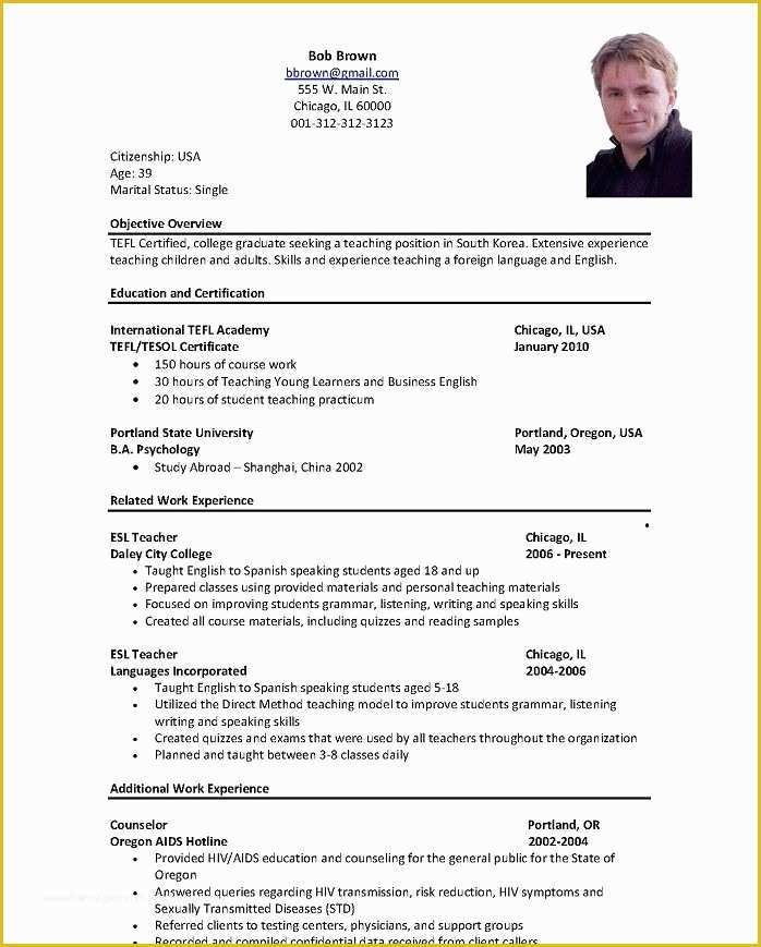 English Resume Template To Download Word Format English Cv Kulturaupice