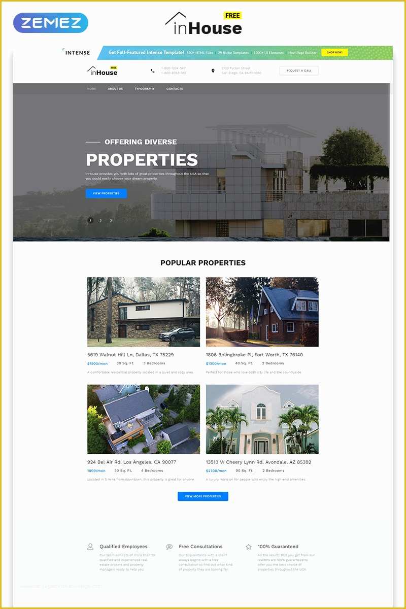 Html Web Templates Free Download Of Free Website Template Real Estate 