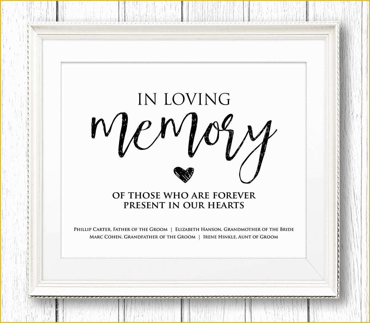 in loving memory picture templates