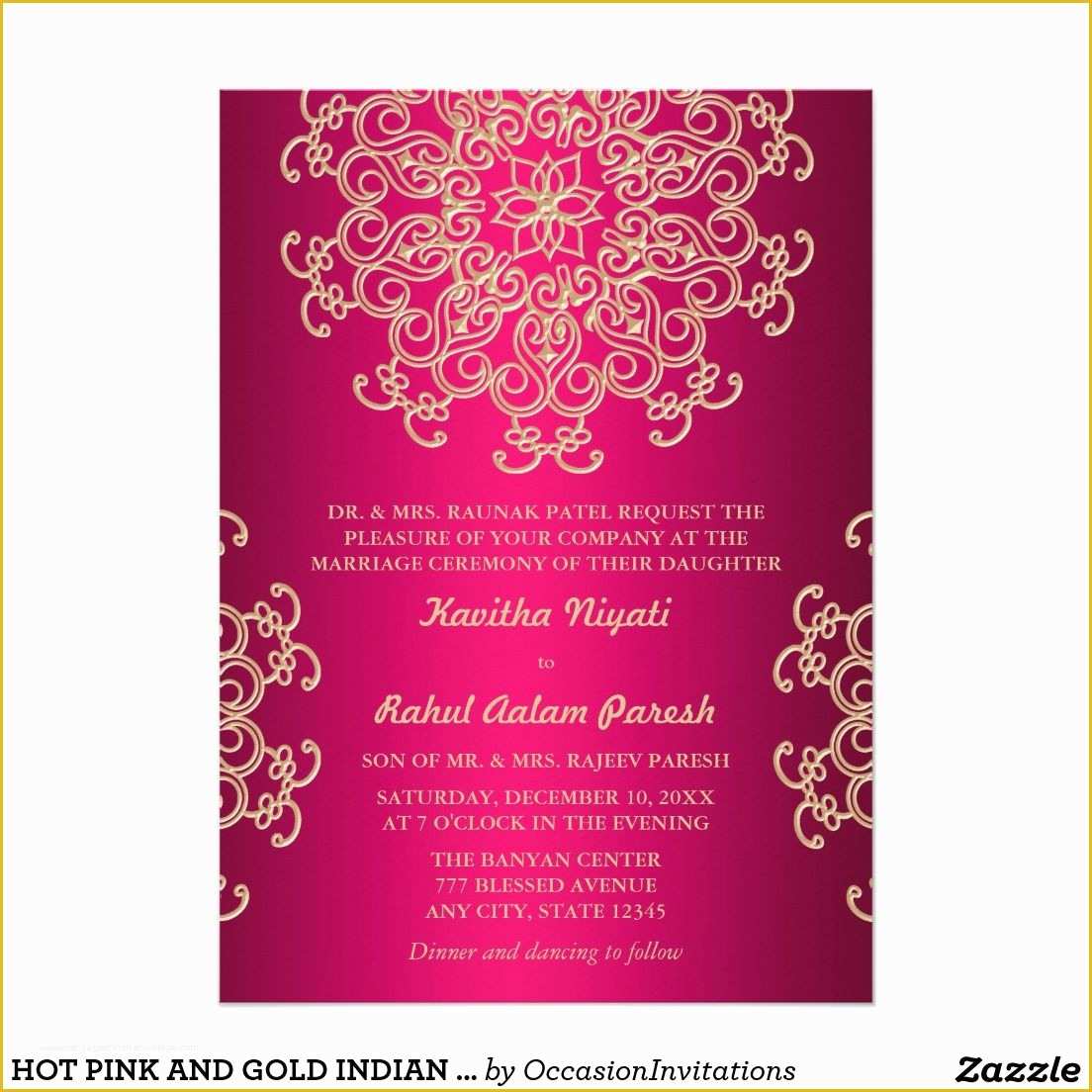 Indian Engagement Invitation Cards Templates Free Download Of Hot Pink 