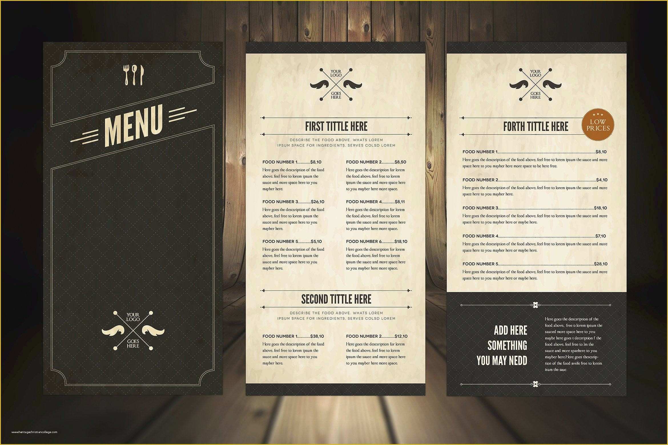  Free Indian Restaurant Menu Templates For Word Printable Templates