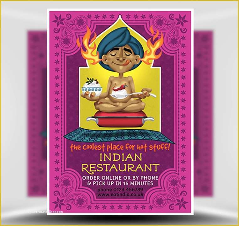 Indian Menu Template Free Of Indian Restaurant Flyer Template 