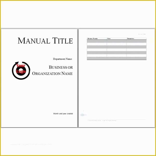 Instruction Manual Template Free Download Of Microsoft Word Manual 