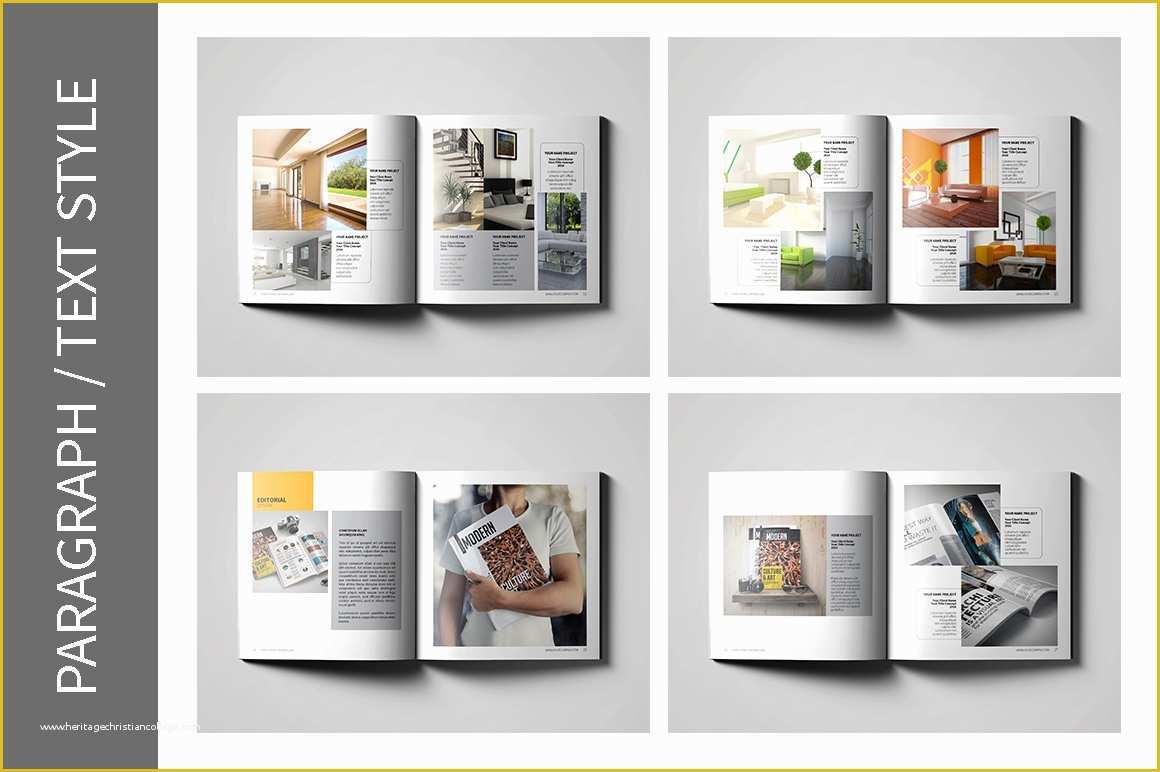 Interior Design Portfolio Template Indesign