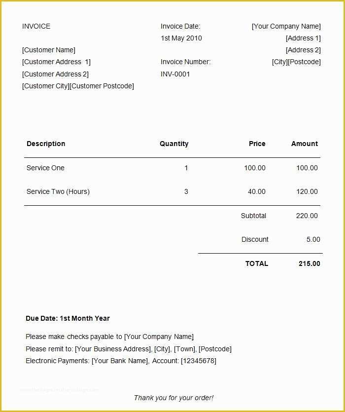  Invoice Templates Printable Free Word Doc Of Consultant Invoice 