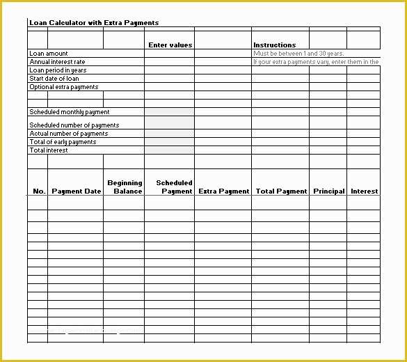 Loan Repayment Template Free Download Of 11 Loan Payment Schedule 