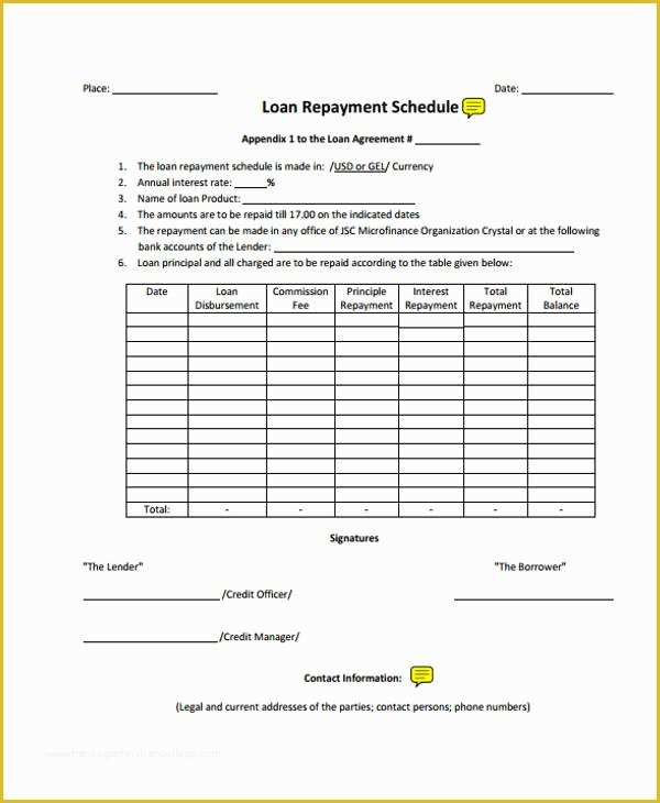 Loan Repayment Template Free Download Of Free Personal Loan Repayment 