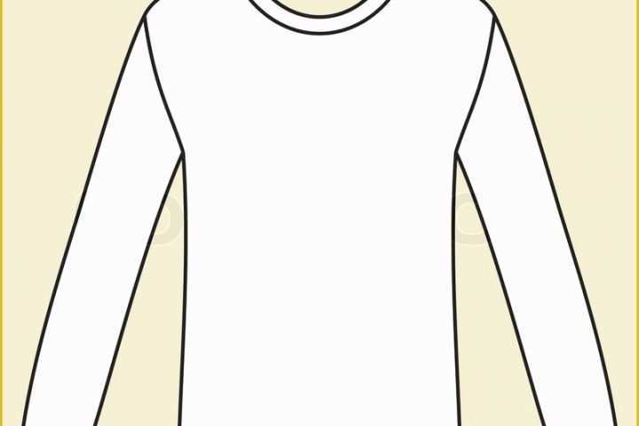 51 Long Sleeve T Shirt Template Vector Free | Heritagechristiancollege