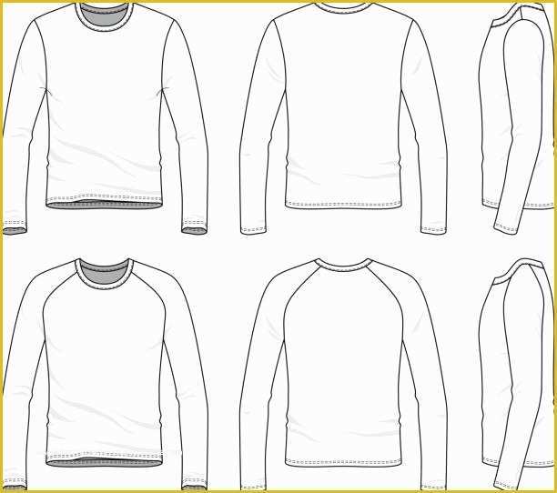  Illustrator Long Sleeve Shirt Template 