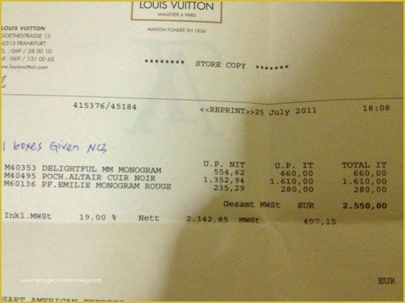 Louis Vuitton Receipt Template Free Of Louis Vuitton Bag New with Receipt Cheap ...