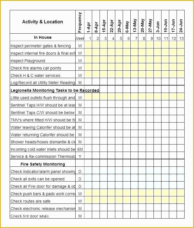 Maintenance Plan Template Free Download Of Preventive Maintenance 