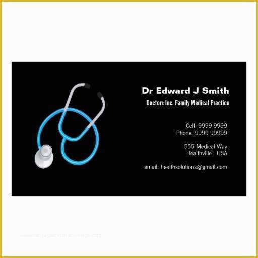 Medical Business Cards Templates Free Of Doctor Md Medical Business Card Design Template