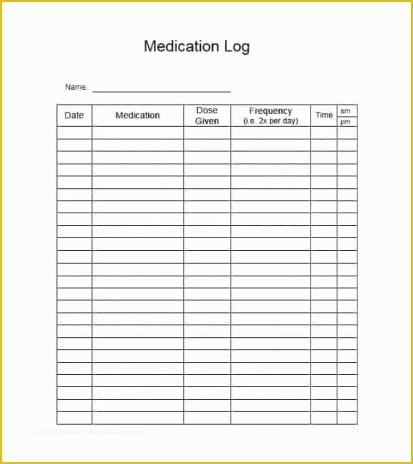 Medication List Template Free Download Of 58 Medication List Templates 