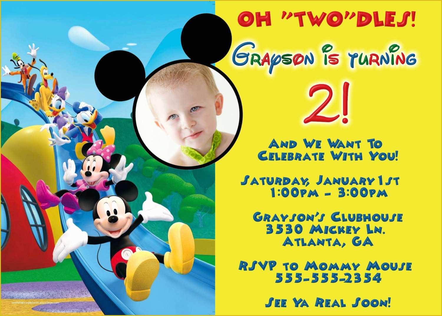 Mickey Mouse Invitation Template Free Download Of Mickey Mouse 