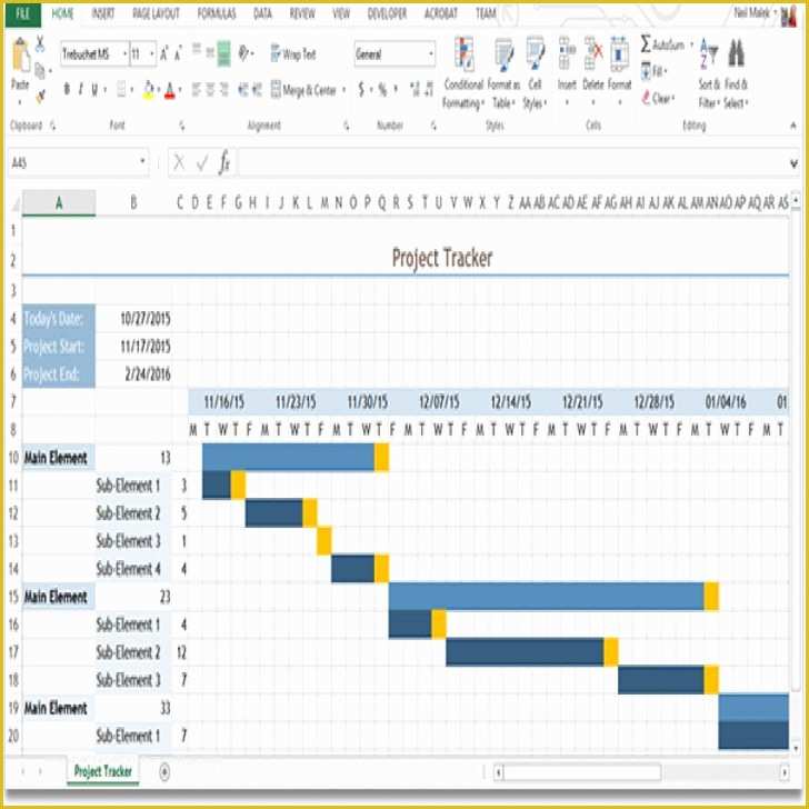 Microsoft Excel Gantt Chart Template Free Download Of Free Gantt Chart ...