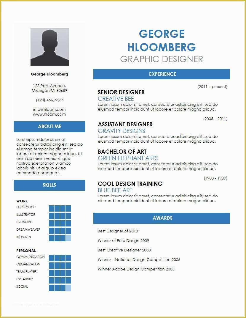  Microsoft Word Cv Templates Free Download Of 12 Free Minimalist 