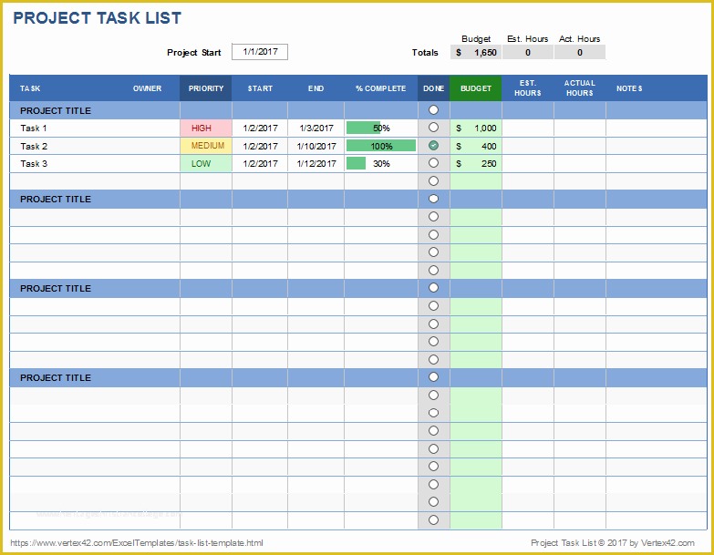 Multiple Project Tracking Template Excel Free Download Of Multiple ...