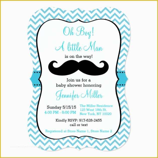 Mustache Baby Shower Invitations Free Templates Of Custom Mustache Baby 