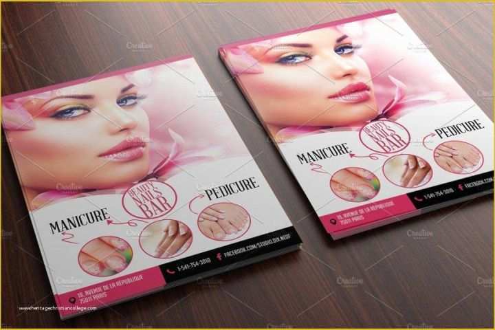 Nail Brochure Templates Free Of 15 Nail Salon Flyer Designs & Examples ...