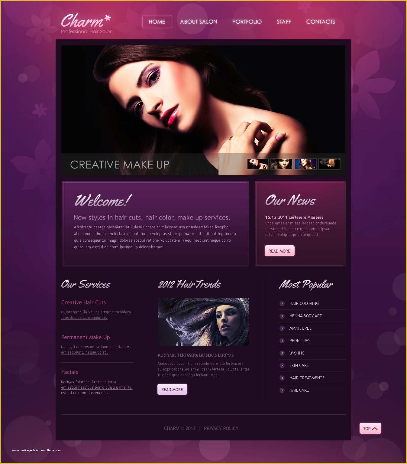  Nail Salon Website Template Free Download Of Hair Salon Website 