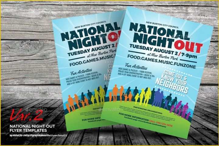 National Night Out Flyer Template