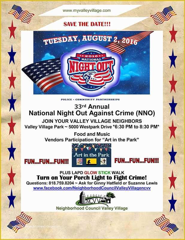 53 National Night Out Flyer Template Free Heritagechristiancollege