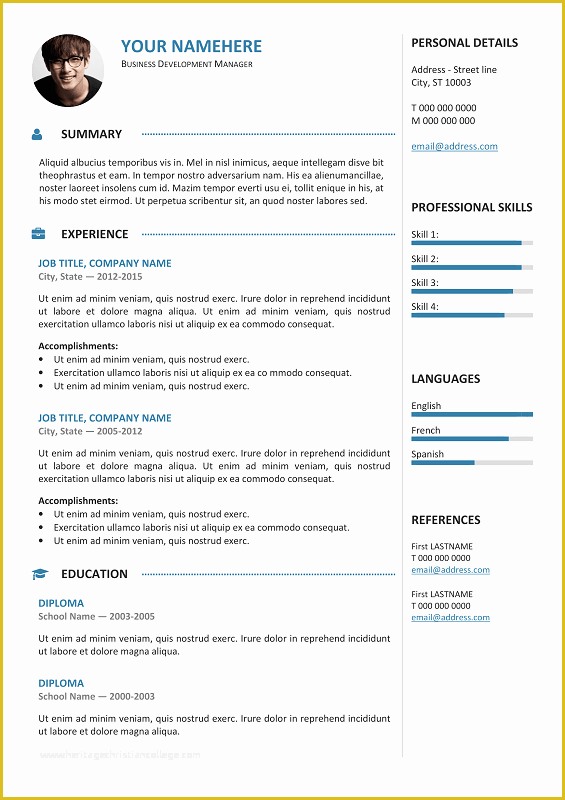 Nice Resume Templates Free Of Gastown Resume Blue Nice Free 