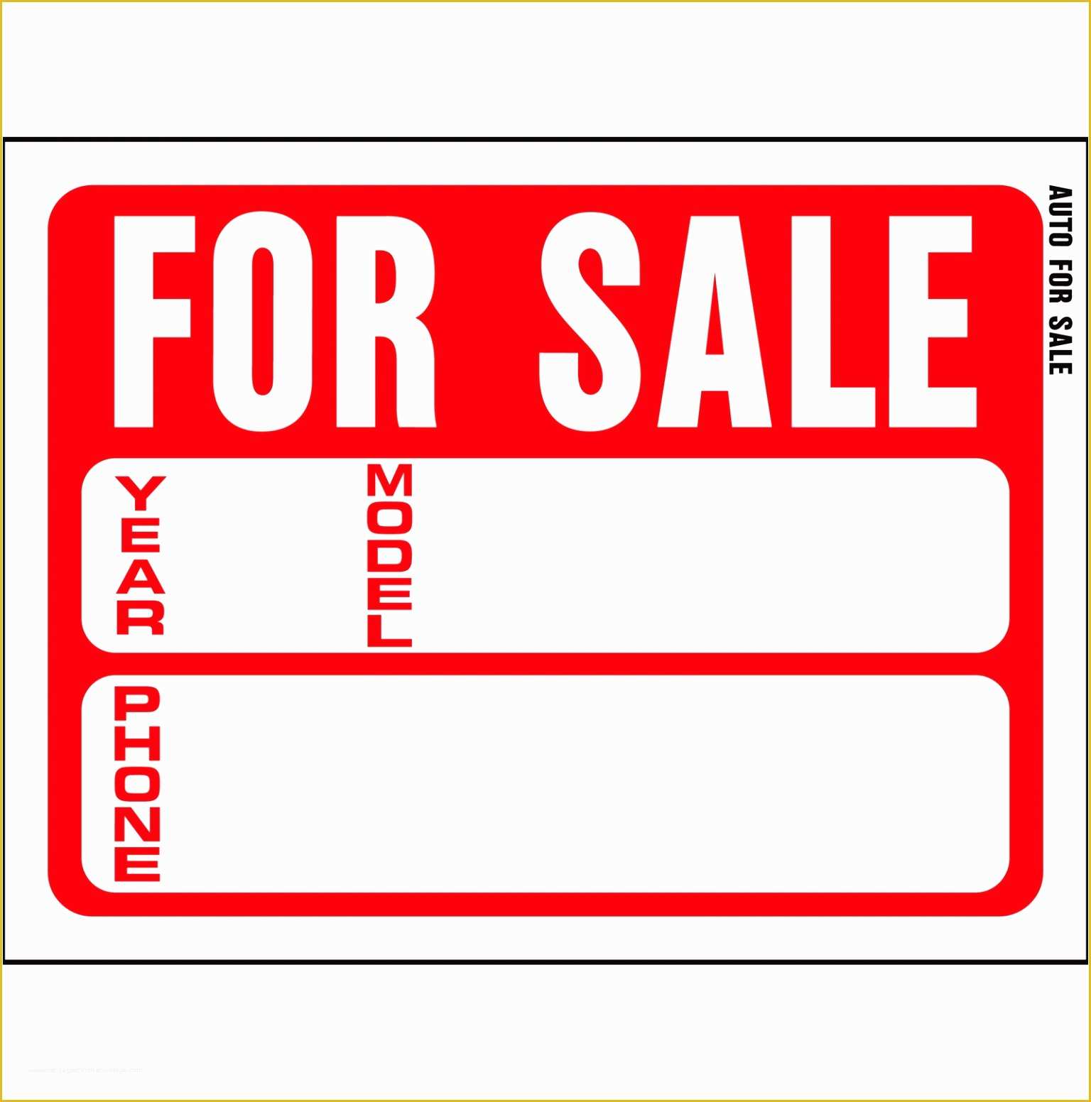 On Sale Signs Templates Free Of Free for Sale Printable Sign Template ...