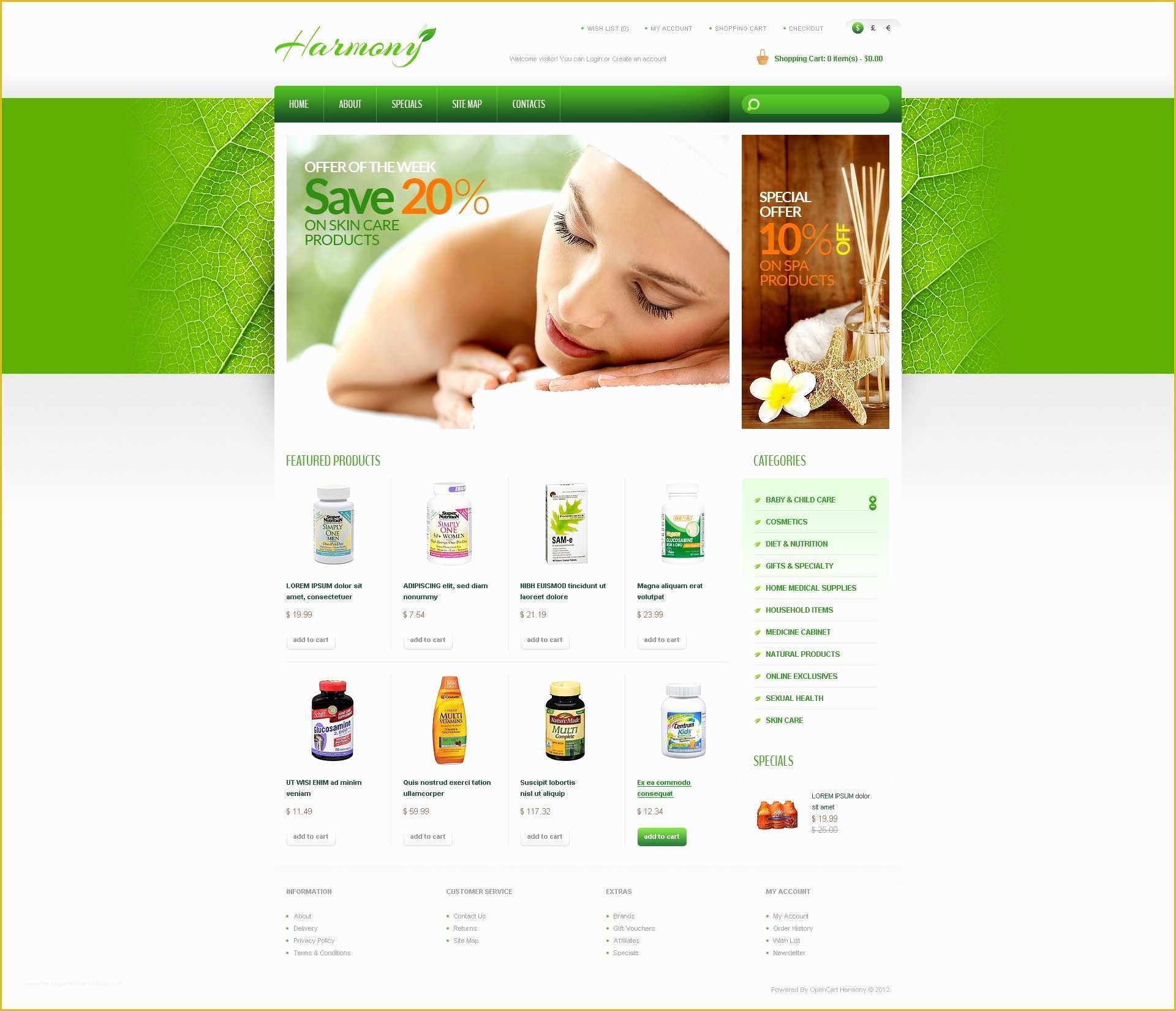 Opencart Templates Free Of Free Opencart Themes Responsive No Ads 