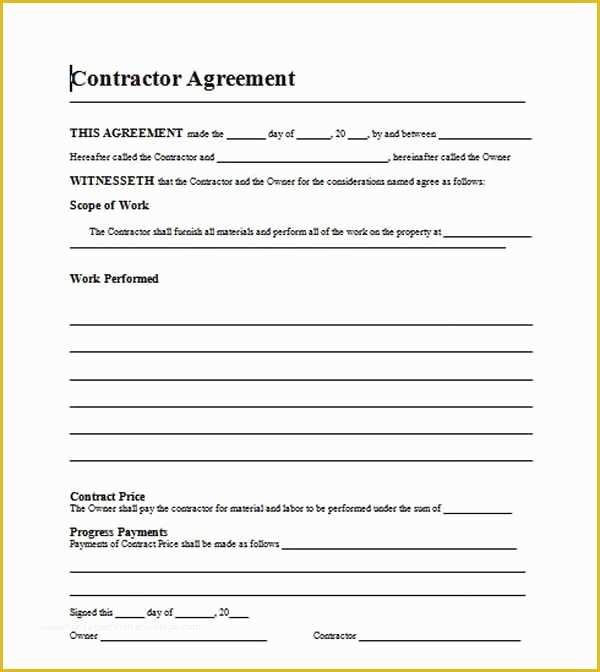 49 Painting Contract Template Free Download Heritagechristiancollege