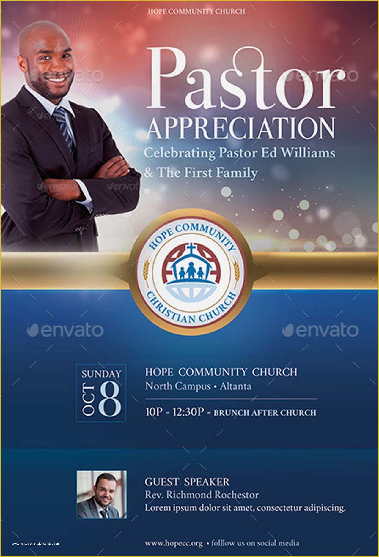 Pastor Anniversary Flyer Free Template Of Pastor Appreciation Flyer 