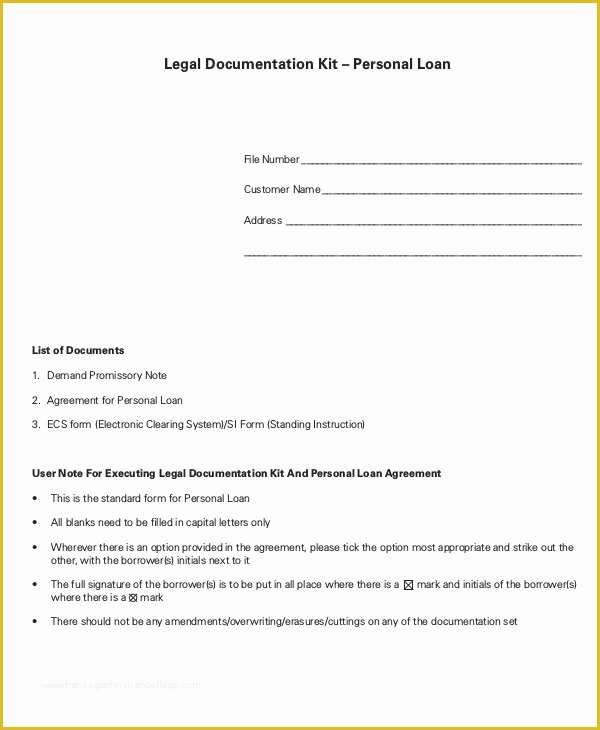 Personal Loan Agreement Template Free Download Of 10 Loan Agreement 