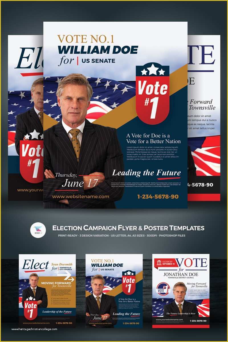 Political Campaign Website Templates Free Of Election Campaign Flyer 