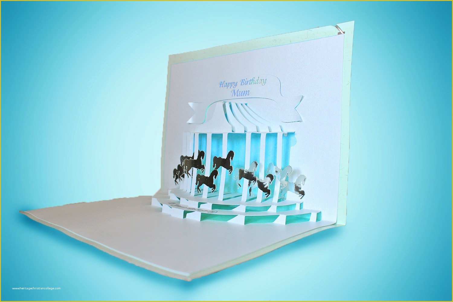 Pop Up Card Templates Free Download Of Pony Carousel Pop Up Card 