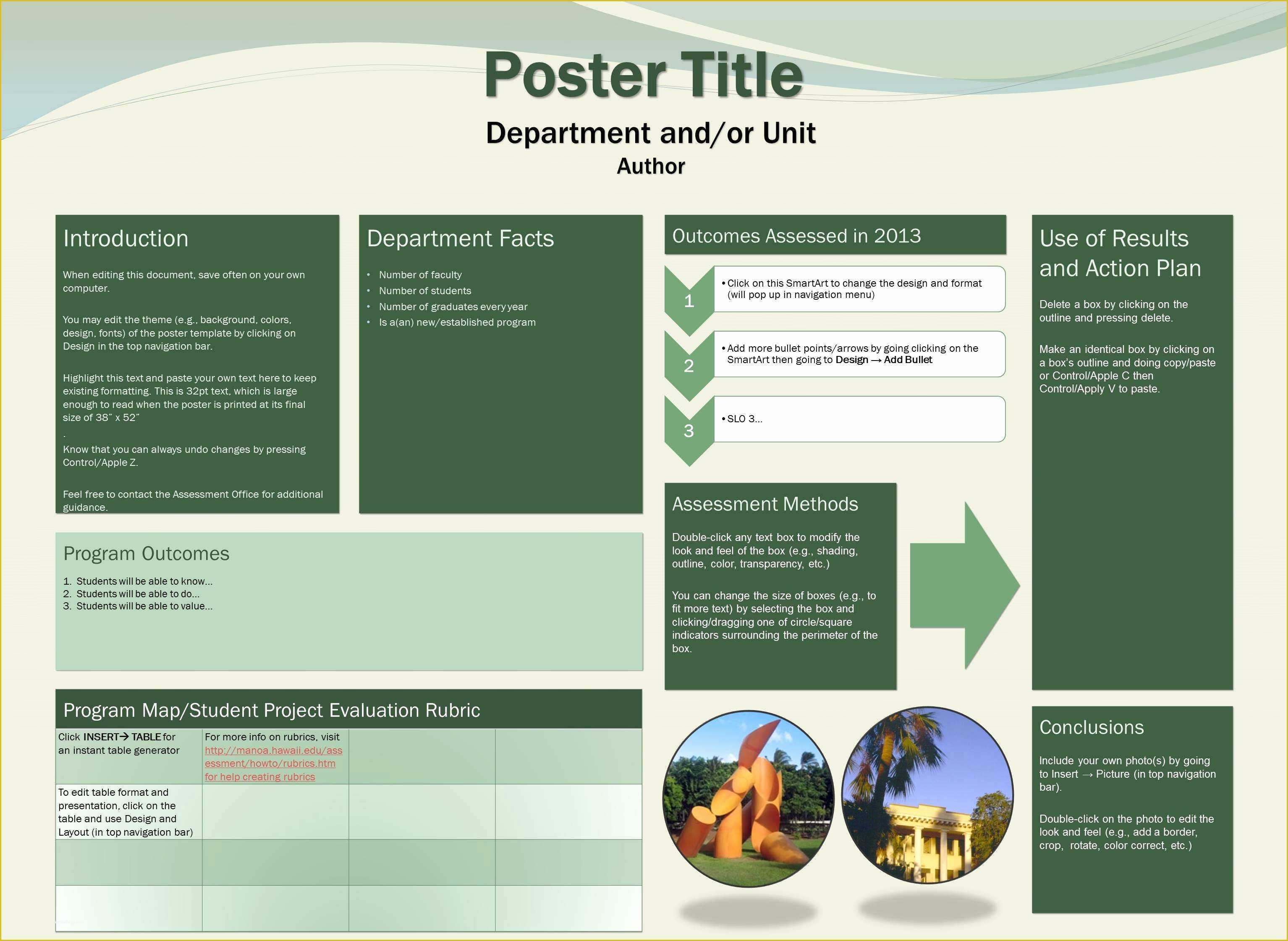Poster Presentation Template Free Download Of University Of Hawaii At 
