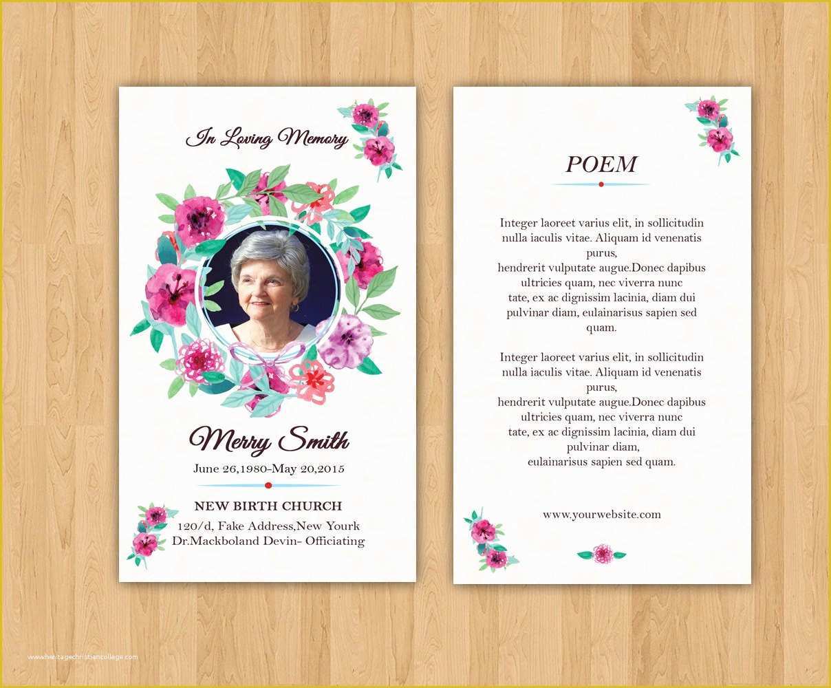 Prayer Card Template Free Of Funeral Prayer Card Template Editable Ms Word &amp; Shop