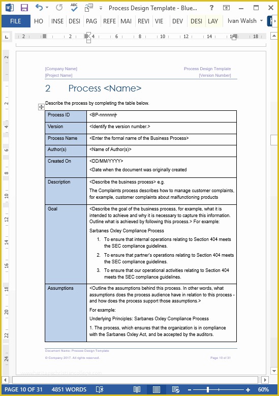 Process Document Template Free Of Process Documentation Why Its Vital 