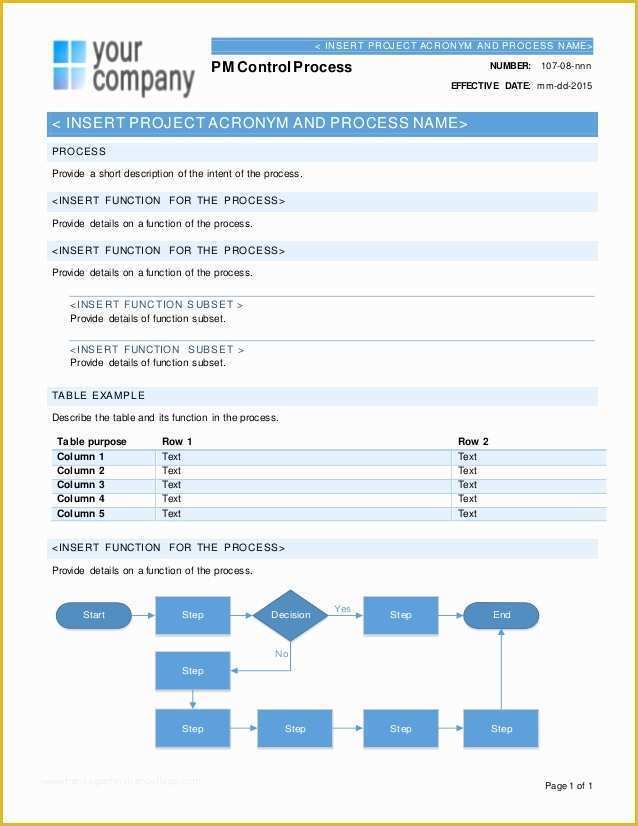 Process Document Template Free Of Process Documentation Template Julie 