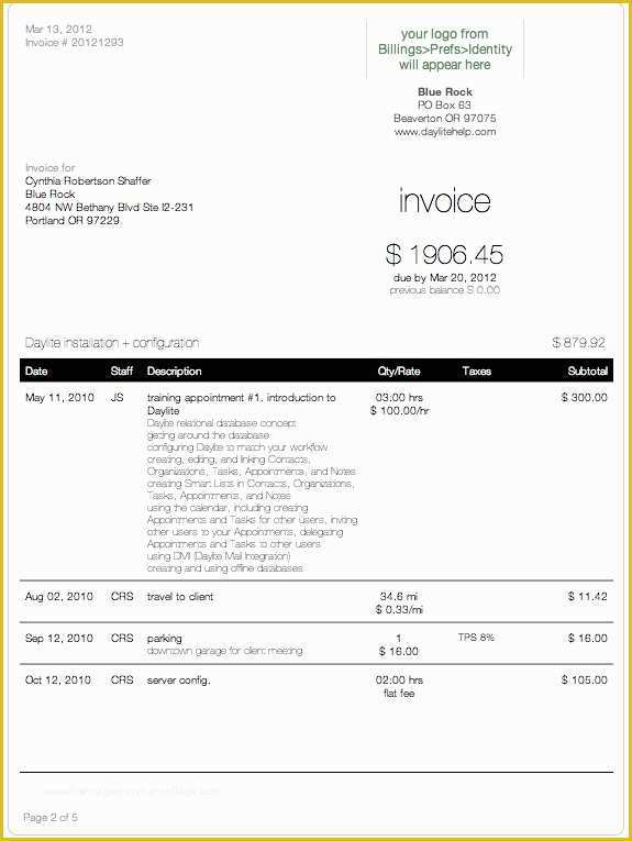 Professional Services Invoice Template Free Of Invoice Format For 