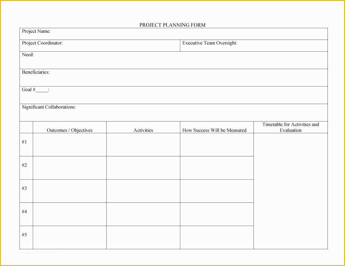 Project Plan Template Excel Free Download Of 48 Professional Project 